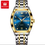 OLEVS black Men's Quartz Watch – Luxury Stainless Steel Waterproof Watch - Image 3