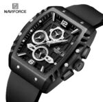 Naviforce Green Silicone Men's Watch – Stylish Waterproof Chronograph Watch - Image 3