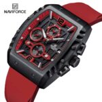 Naviforce Green Silicone Men's Watch – Stylish Waterproof Chronograph Watch - Image 4