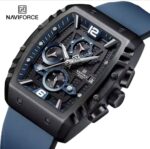 Naviforce Green Silicone Men's Watch – Stylish Waterproof Chronograph Watch - Image 2