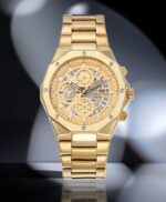 BESTWIN Gold Men's Quartz Watch | Luxury Gold Stainless Steel Analog Watch - Image 4