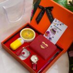 Luxury Women's Birthday Gift Set – Wallet, Watch, Mini Fan & Tumbler Gift Box