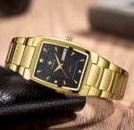 WWOOR Men's Rectangular Quartz Watch - Image 2