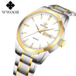 WWOOR Men's Quartz Stainless Steel Watch | Day & Date Luxury Wristwatch
