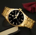 WWOOR Men's Quartz Stainless Steel Watch | Day & Date Luxury Wristwatch - Image 3