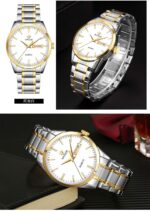 WWOOR Men's Quartz Stainless Steel Watch | Day & Date Luxury Wristwatch - Image 2