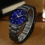 Luxury Men's Black Stainless Steel Watch - Image 4