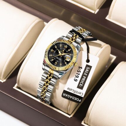 Poedagar Ladies Two Tone Watch