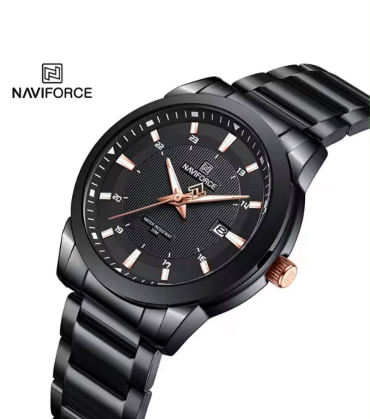 WhatsApp Image 2026-07-27 at 12.25.10 Naviforce Black Men's Watch – Stylish Quartz Analog Wristwatch