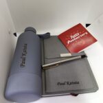 Personalized Anniversary Gift Set | Custom Notebook, Bottle & Pen Gift Box