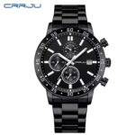 CRRJU Men's Luxury Quartz Chronograph Watch