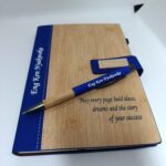 Personalized Bamboo Notebook Gift Set