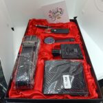 Shop this Luxury Men's Gift Set featuring a stylish watch, leather belt, wallet, perfume, pen, keychain, and greeting card. Perfect gift for men.