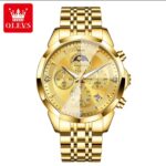 OLEVS Men's Gold Chronograph Watch - Image 4