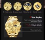 OLEVS Men's Gold Chronograph Watch - Image 2