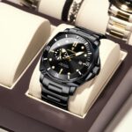 POEDAGAR Luxury Men's Quartz Watch |  Stainless Steel Date Watch - Image 3