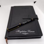Personalized Premium A5 Leather Notebook & Engraved Pen Gift Set Personalized A5 Leather Notebook - Image 3
