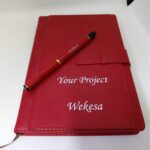 Personalized Premium A5 Leather Notebook & Engraved Pen Gift Set Personalized A5 Leather Notebook - Image 2