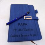 Personalized Executive Notebook & Pen Gift Set | Custom Engraved Journal - Image 3