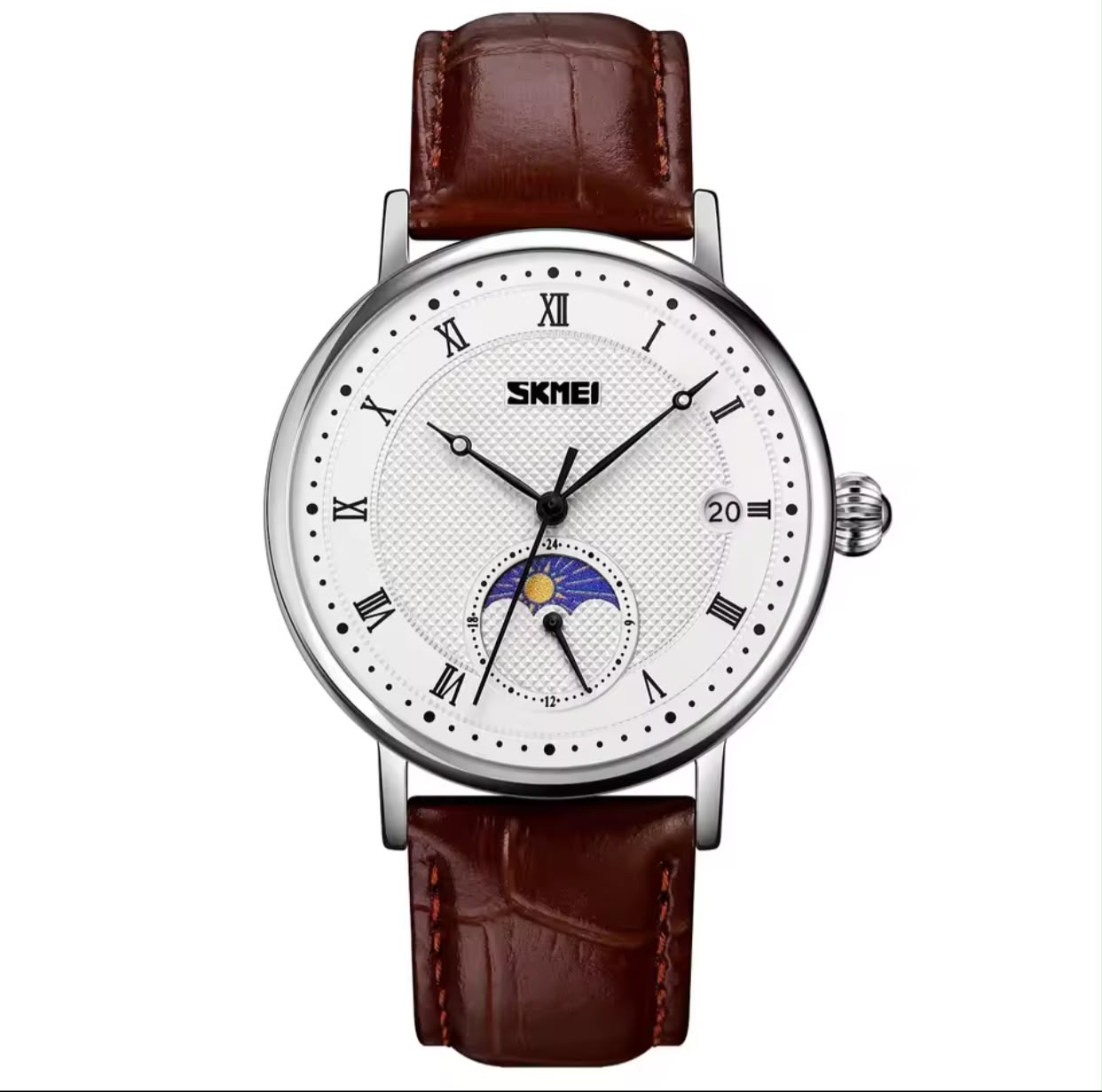 WhatsApp Image 2026-07-30 at 10.00.16 SKMEI Men's Classic Leather Quartz Watch – Classic Analog Watch with Leather Strap & Date Display - Image 1