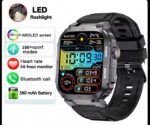 HW57 Smart Watch with AMOLED Display, Bluetooth Calling & LED Flashlight – Black  Focus Keyword - Image 3