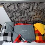 Personalized Fleece Blanket with Embroidery – Buffalo Plaid Sherpa Throw Blanket - Image 2