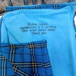 Blue Maasai Fleece Blanket – Soft Warm Checked Throw Blanket for Home & Travel