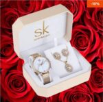 Shengke Ladies Watch Gift Set – Luxury Women's Watch & Necklace Jewelry Set - Image 4