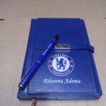 Personalized Chelsea Notebook and Pen Gift Set | Custom Leather Journal