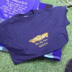 Personalized Big Five Kenya Gift Set | Embroidered T-Shirt and Maasai Fleece Blanket
