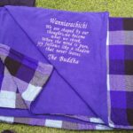Personalized Big Five Kenya Gift Set | Embroidered T-Shirt and Maasai Fleece Blanket - Image 2