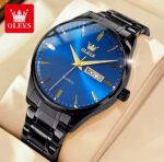 OLEVS Men's Quartz Watch – Luxury Stainless Steel Waterproof Wrist Watch - Image 2