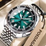 Poedagar Men's Quartz Watch – Luxury Stainless Steel Waterproof Wristwatch