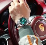 Poedagar Men's Quartz Watch – Luxury Stainless Steel Waterproof Wristwatch - Image 2