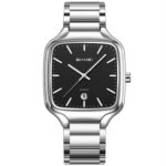 Skmei Men's Silver Black Square Watch