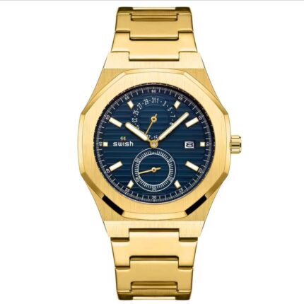 Swish Men's Gold Blue Watch