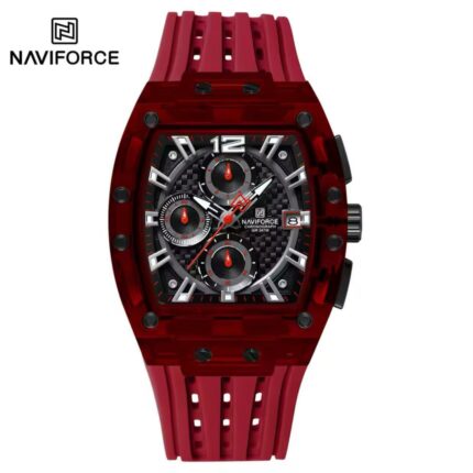 Naviforce Men's Red Chronograph Watch