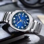 Curren Men's Silver Blue Watch