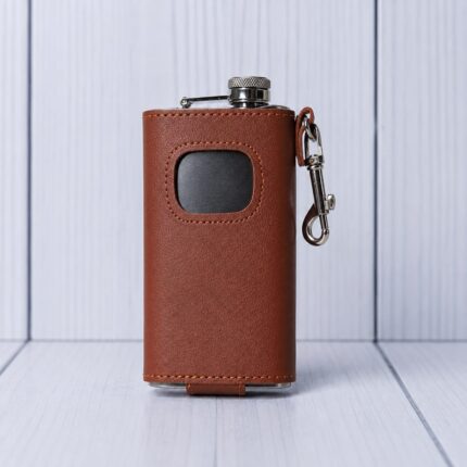 Leather Flask with Case