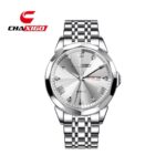 CHAXIGO Silver Day Date Men Watch