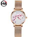 Hannah Martin Floral Rose Gold Watch