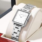 Hannah Martin Square Silver Watch