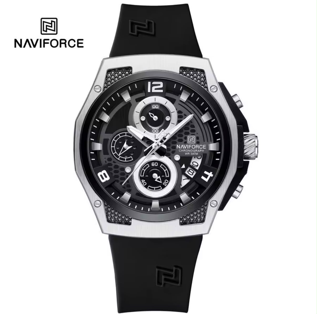 WhatsApp Image 2026-08-19 at 12.27.26 NAVIFORCE Silver Black Men Watch