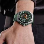 NAVIFORCE Green Silicone Men Watch