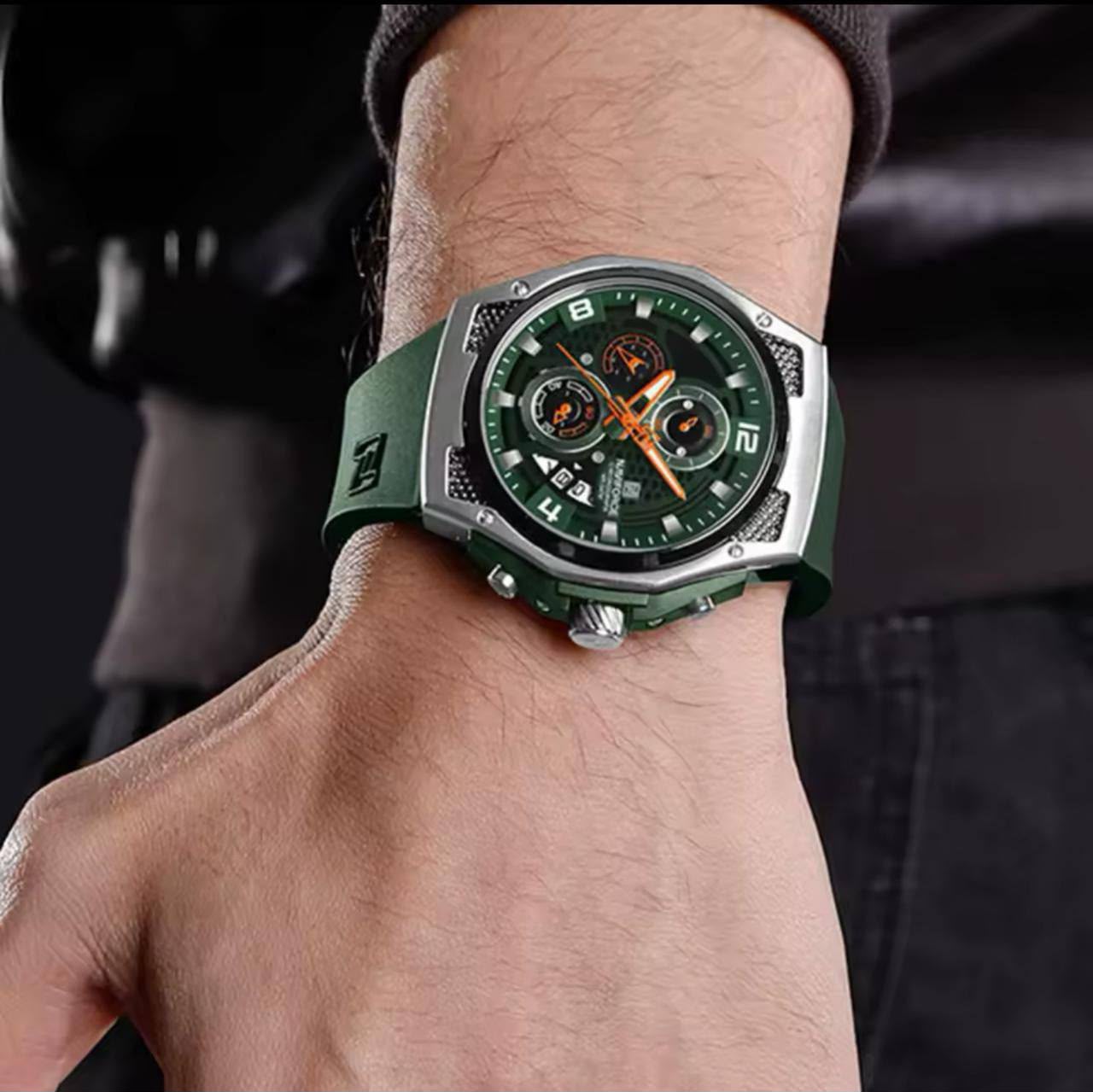 WhatsApp Image 2026-08-19 at 12.27.31 NAVIFORCE Green Silicone Men Watch