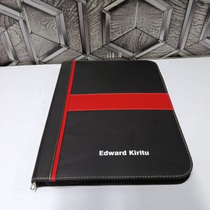 personalized A4 leather document holder
