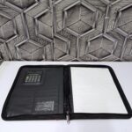 personalized A4 leather document holder