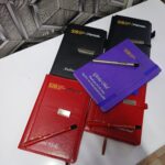 custom branded corporate notebook and pen gift set