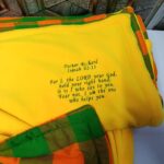 personalized maasai fleece blanket