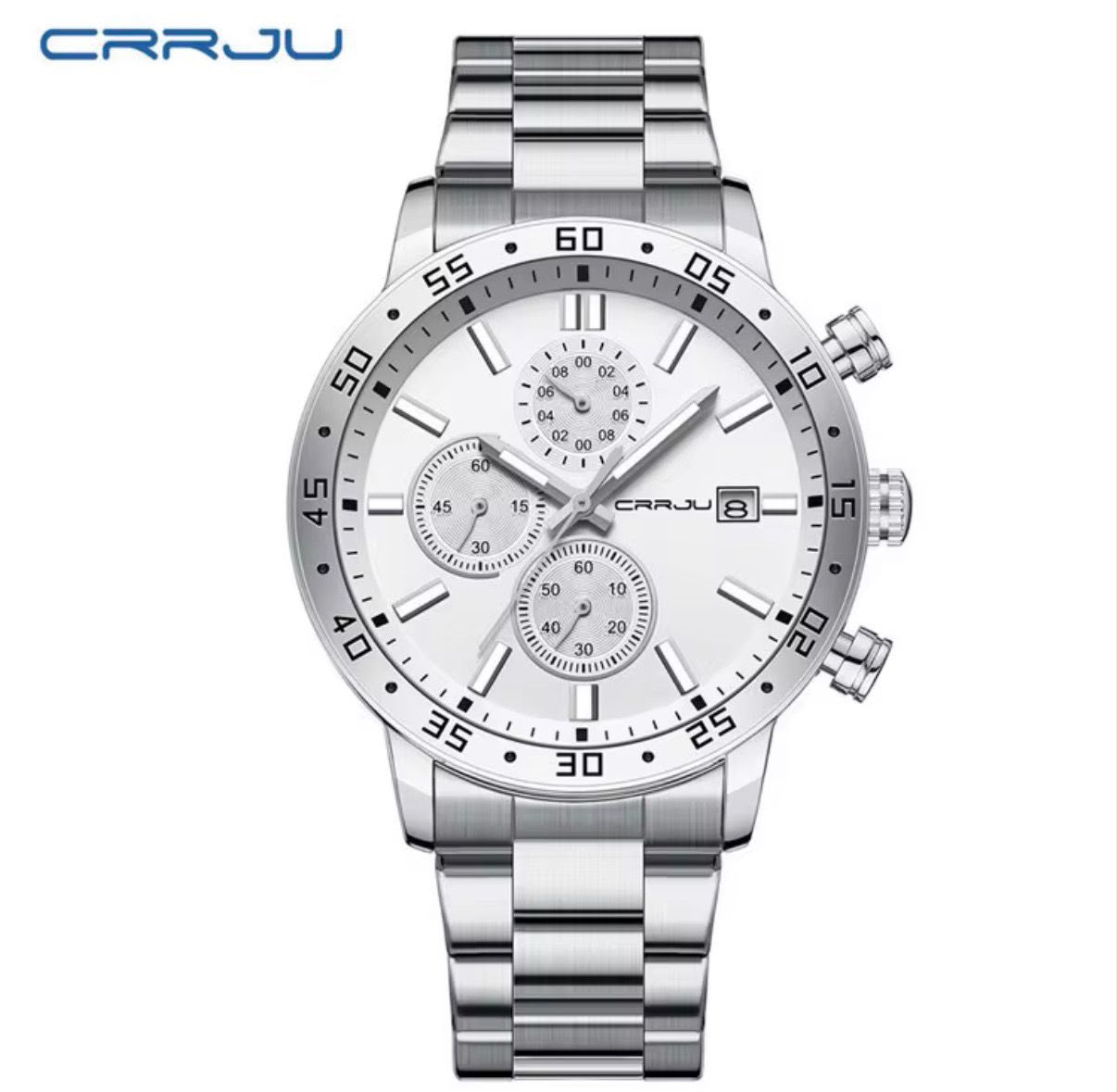 WhatsApp Image 2026-08-21 at 09.59.58 CRRJU Silver Chronograph Men Watch
